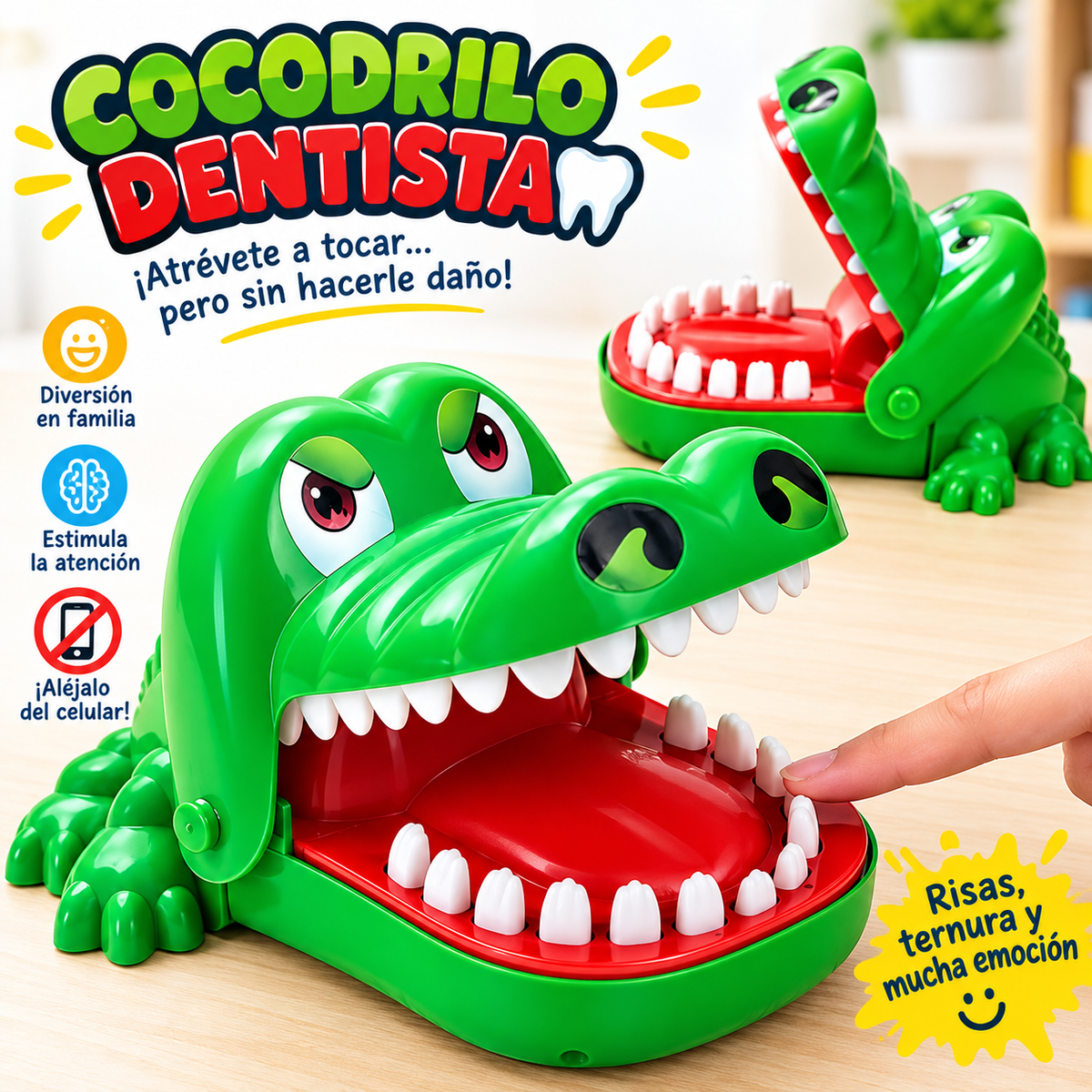 🐊 CrocBite – Cocodrilo Dentista - El Juego Interactivo Para Niños